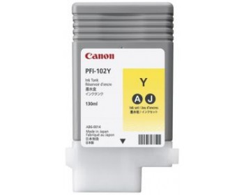 Картридж PFI-102 Y (желтый) для Canon IPF605/750 (130 мл)